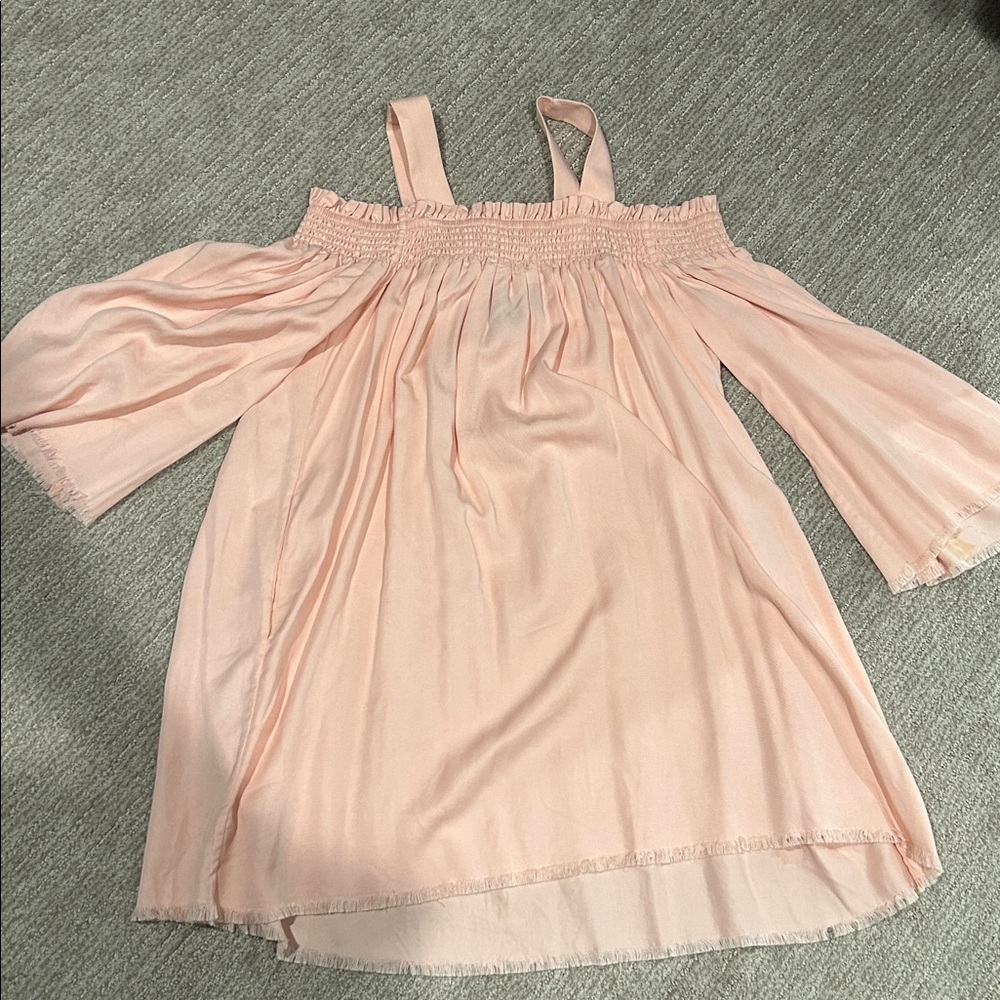 Kendall & Kylie Pink Off-Shoulder Dress (removable straps)